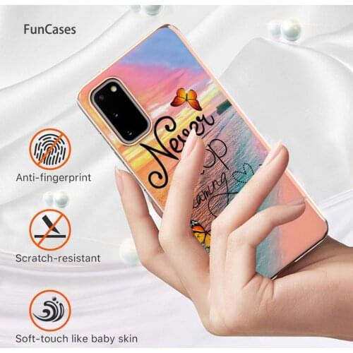 Phone Pouch For Samsung S20 Telofon Marble Soft IMD Galaxy S20 Fan Edition A72 4G Lite A71 Ultra 5G Plus A82 Protective Case