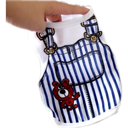 Chihuahua Clothes Summer Cat Clothing Doggie Puppy Small Dog Costumes T-shirt Pajamas Yorkshire Pomeranian Poodle Pet Apparel