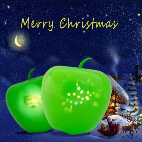 Cyan apples,Christmas Eve LED animation video,spend a beautiful Christmas Eve with your children and Christmas night light
