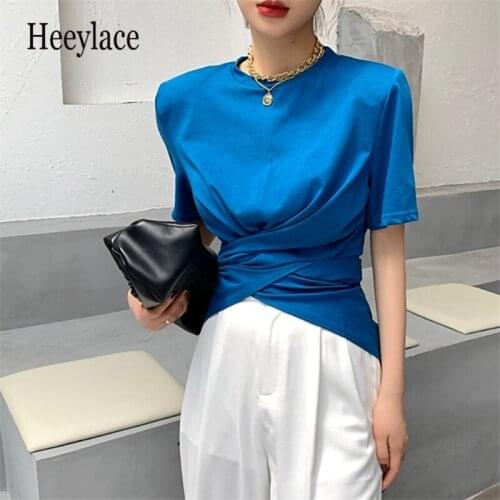 Женские короткие футболки Heeylace China At AliExpress