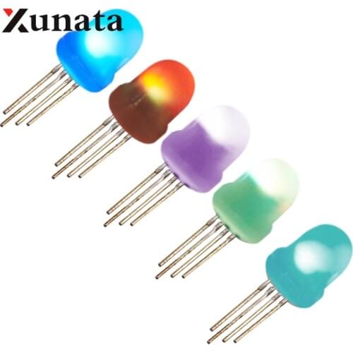 IC APA106 F5 F8 RGB Led Beads 5V 5mm 8mm Round RGB Full Color Neon Pixel Arduino Frosted Led Chips Like WS2811 WS2812 WS2812B