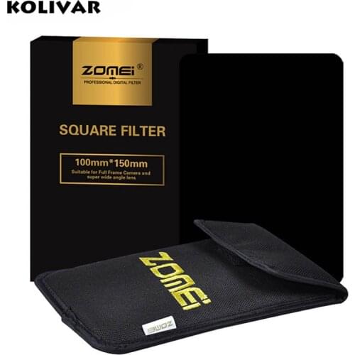 Zomei 100x150mm Square Filter Full Grey Neutral Density ND2/ND4/ND8/ND16 Filter For Cokin Z-Pro Series Lee Hitech 4X6" Holder