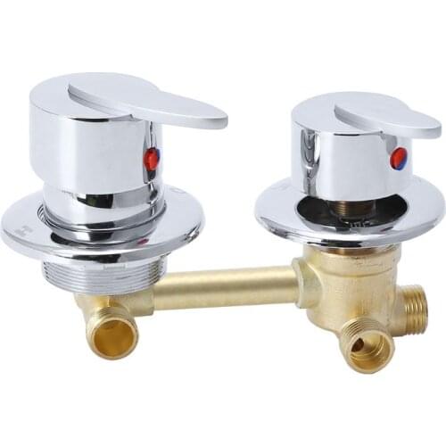 Brass Dual Mixing Valve Water Outlet Thread Screw 2/3/4/5 Way For Kitchen Bathroom Bathtub Mixer Shower