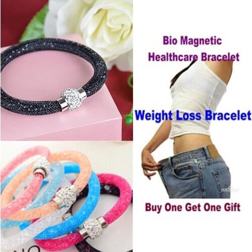 Bio Magnetic Healthcare Bracelet Weight Loss Bracelet Slimming Healthy Stimulating Acupoints Stud Bracelet Magnetic Therapy