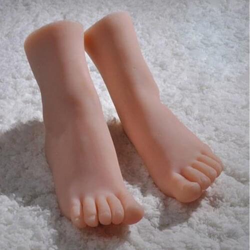 2pcs TPE Female Legs Feet Mannequin Shoes Socks Display Model
