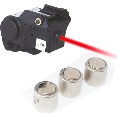 Mini Pistol Weapon Green Red Laser Sight Picatinny Rail Mounted 9mm Gun Tactical Green Laiser