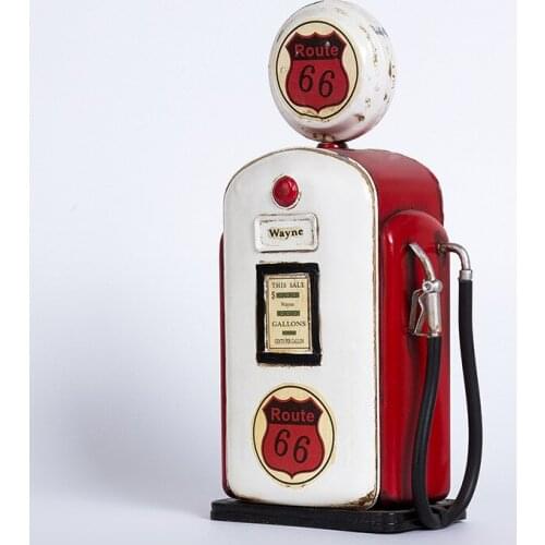 Retro oiler pump model fat piggy bank Home Furnishing entrance room childrens room study clothing shop window display