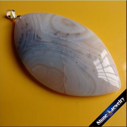 Fashion Women Man Necklace Pendant Big Natural Moss Agates Stone Pendant Slide Healing Crystal Pendants for Jewelry Making CS774
