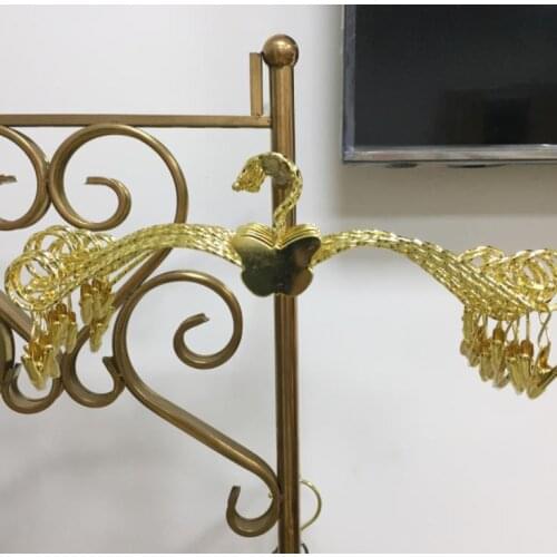 Fashion Butterfly Metal Bra Clothes Hanger Twisted Lines Underwear Lingerie Drying Rack With Clothes Pins 28cm SN674