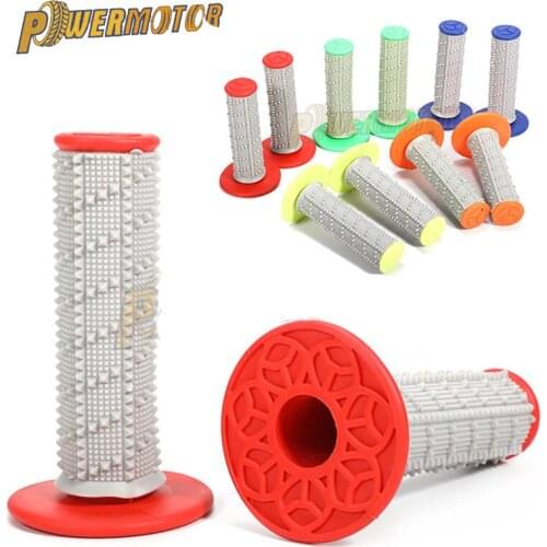 Motorcycle New Grip Handle MX Grip Handlebar Grips Double Color Colorful Hand Grips for Motocross Dirt Pit Bike