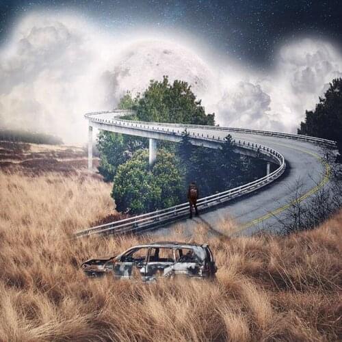 GLymg Moonlight Lonely Wanderer 5d Diamond Craft Painting Cross Stitch Kits Diy Diamond Embroidery Mosaic Gift Wall Arts Decor