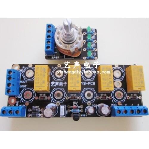 Amplifier chassis signal selection switch board audio audio source signal switching relay switching
