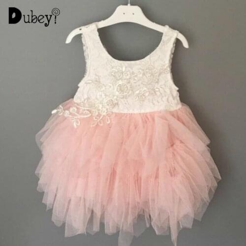 Flower Girl Dresses for Weddings Toddler Girls Wedding Dresses Lace Backless Elegant Princess Ball Gown 1st Birthday Party Dress