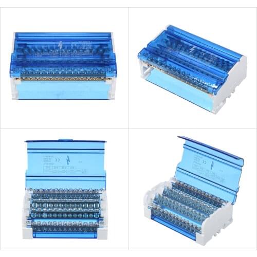 Terminal Distribution Box Connection Box Junction Box with Cover Din Rail Terminal Block Line-divider Wire Terminal Block Guide