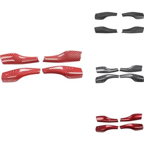 Gear Shift Cover Steering Wheel Accessories ABS Interior Decorative Frame for Tesla Model 3/Y 2017-2021