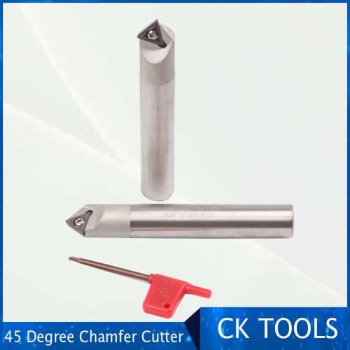 Discount SSP 20-20-130 TCMX16T304 45 Degree Face Mill 20mm Chamfer Mill cutter TCMX16T308 insert
