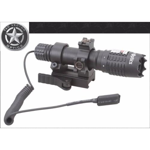 Tactical Vector Optics Magnus Green Laser Gun Weapon Flash Light Designator illumination with Mount Ring Free Ship for Hunting