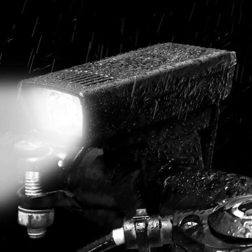 Bike Front Light USB Rechargeable Bicycle Handlebar Headlight Road Mountain Cycling LED Waterproof Light with Mount Strap