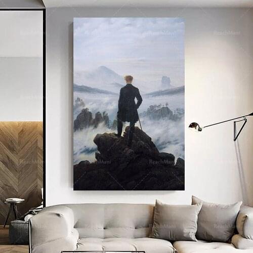 Reproduction d'oeuvre sur toile El caminante sobre el mar de nubes