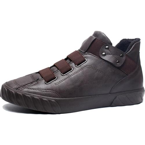 Winter Mens Shoes Casual Shoes Men Leather Shoes Men Warm Botas Hombre Mens Snow Boots Winter Boots Men Chaussure Homme Zapatos