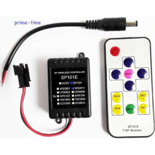 10 pcs/lot Best Quality mini Wireless Digital led pixel module led strip WS2811 WS2801 WS2812B SP101E RF RGB LED Controller
