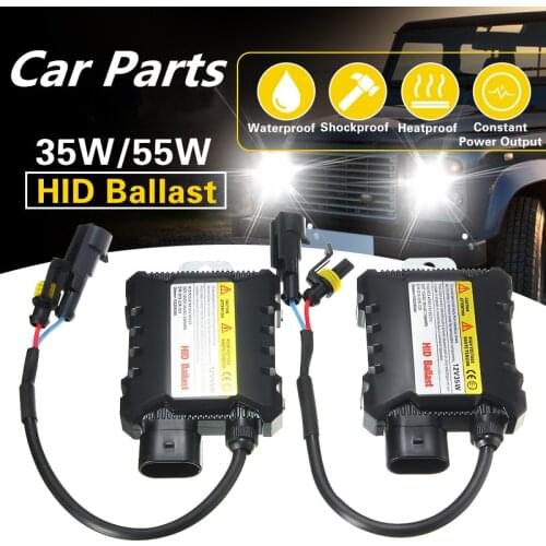2Pcs 12V Hid Xenon Ballast 35W/55W Digital Slim Hid Ballast Ignition Electronic Ballast For H1 H3 H3C H4-1 H4-2 H7 H8 9005 9006