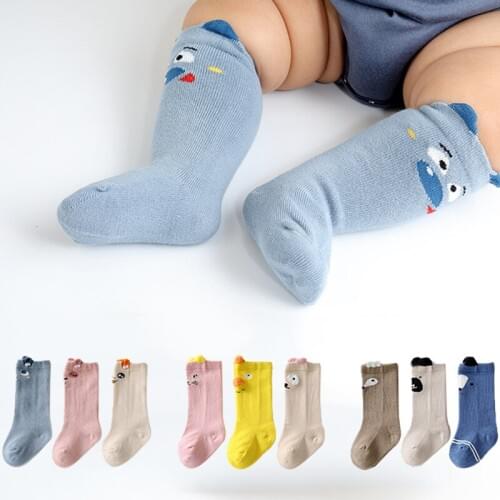 3pair/set Baby Socks Unisex Lovely Cute Cartoon Newborn Baby Socks Animal Cotton Socks for Kids Boys Baby Girls Socks 0-3 Years