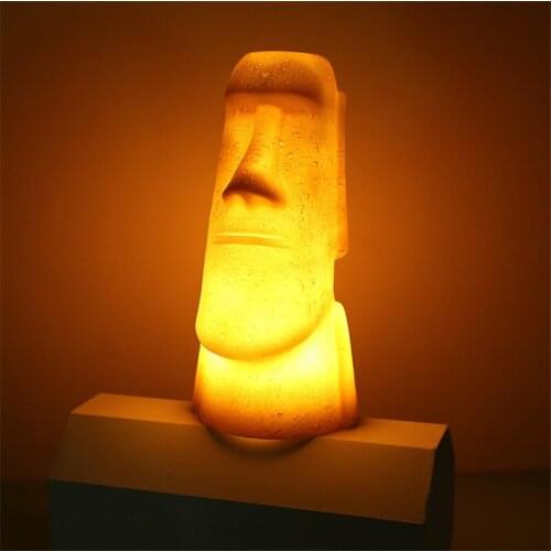 20cm 3D LED Night Lights Easter Island Moai Night Lamps Living Room Bedroom Lighting Holiday Gifts Children Kids