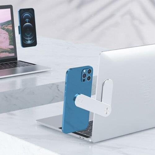 4 color ) Portable Phone Bracket Tablet Stand Laptop Screen Support Holder Monitor Display Clip Adjustable Laptop Side Mount