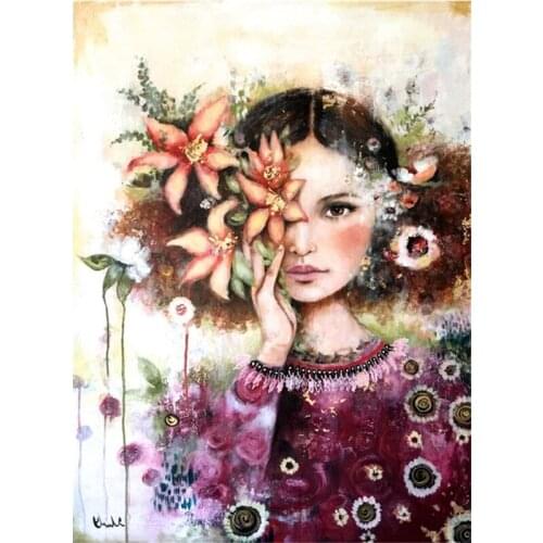 Animals"girl"DIY,Diamond Painting,Round Diamond Embroidery,Full,Cross Stitch,Diamond Mosaic,Bead Kit Picture,Home Decoration