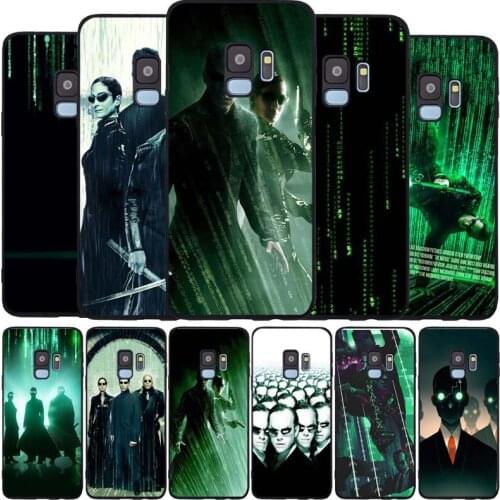 The matrix black Soft phone Case For Samsung S20 S10 S9 S8 S7 edge Plus Lite Note 8 9 10 A6 A7 A8 A9 2018 Cover