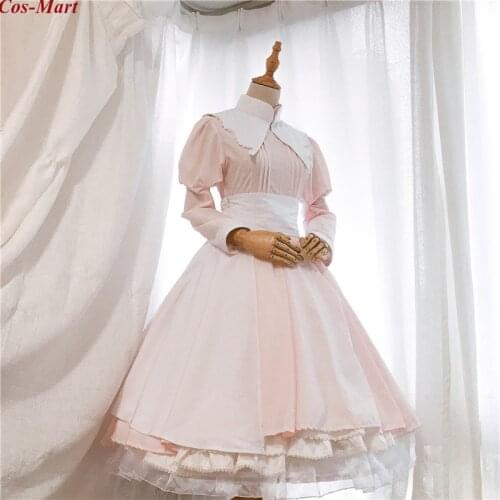 CardCaptor Kinomoto Sakura Cosplay Costume Grandpas Gift Cartoon Version Pink White Lolita Dress Role Play Clothing Custom-Make