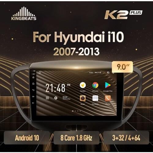KingBeats Android Octa-Core head unit HU 4G in Dash Car Radio Multimedia Video Player Navigation GPS For Hyundai i10 2007 - 2013 no dvd 2 din Double Din Android Car Stereo 2din