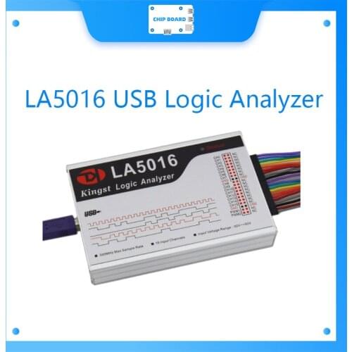 Kingst LA5016 USB Logic Analyzer 500M max sample rate,16Channels,10B samples, MCU,ARM,FPGA debug tool, English software