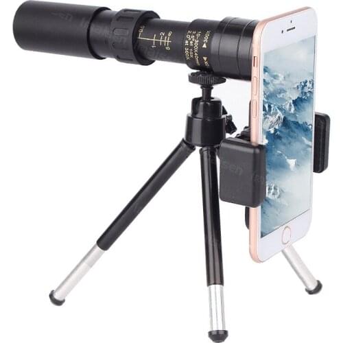 4k 10-300x40mm Super Telephoto Zoom Monocular Telescope With Tripod & Clip Mobile Phone Accessories