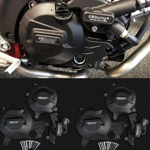 Motorcycle Secondary Engine Cover Protection Set Case for GBRaing for Suzuki SV650 2015-2019