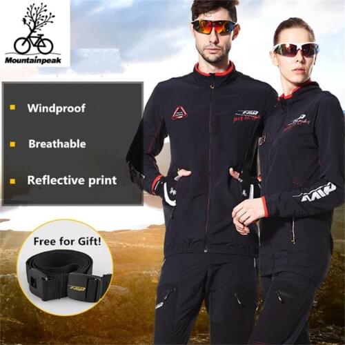 Mens Hiking Jackets Sets Womens Windbreaker Suit Winter Climbing Softshell Sets Outdoor Cycling Suit UV-Protect Plus Sizes MP020