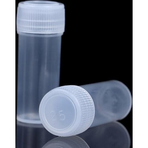 5ml Plastic Sample Bottle Test Tube Miniature Vial Translucent Vial Storage Container Easy To Use And Carry