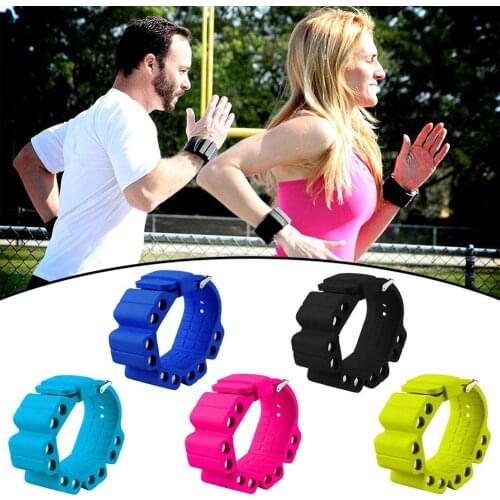 Durable Wrist Weights Silicone Adjustable Weight Bracelet Wearable Wrist Weights for Fitness Exercise Walking Jogging Yoga Gym