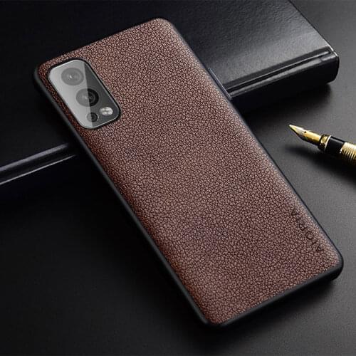 Luxury Phone Case for OnePlus Nord 2 5G slim premium PU leather funda Business Style Case Cover for OnePlus Nord 2 5G