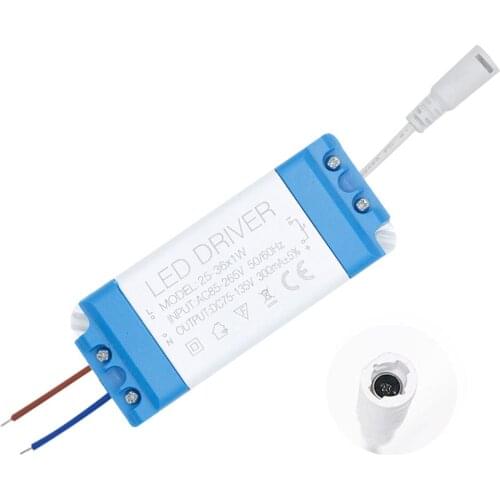 LED Driver With 5.5*2.1mm Female Connector 1W-36W Power Supply Constant Current 300mA Lighting Transformers For LED Light strip