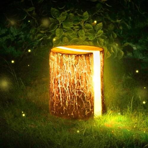 5W Led Landscape Light Creative Villa Garden Backyard Park Nature Decoration Lawn Lamp Imitation Tree Stump Outdoor Lighting Bra