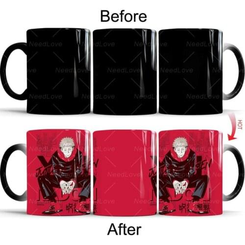 Jujutsu Kaisen Yuji Itadori Mug Color Changing Heat Sensitive Ceramic 11oz Coffee Mug