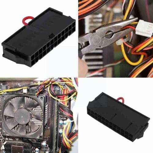 24pin Starter Computer Power Supply Tester Instrument Pin Computer System 24 Cooling Adapter Water S9Q3