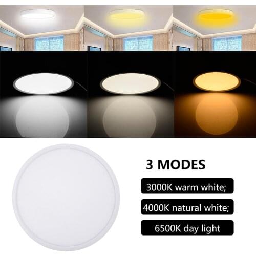 Ultra-thin Led Ceiling Light Modern 11.8 Inch Large Broad Lamp Surface Mount Flush Panel Lighting For Living Room Bedroom