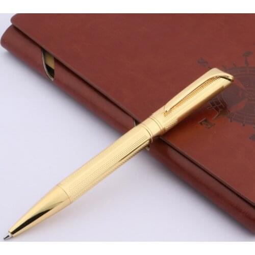 HIGH QUALITY Chromium plating process STAINLESS STEEL golden student BALLPOINT PEN