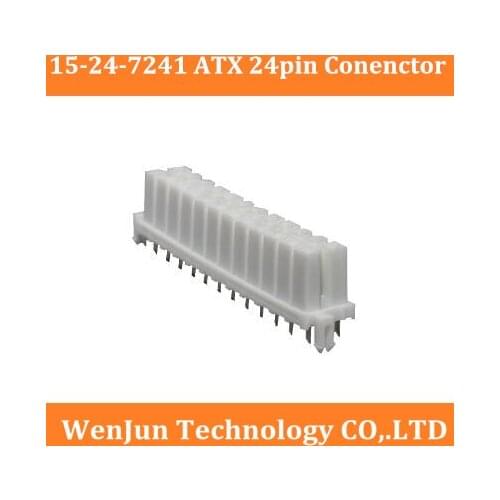 High quality 15-24-7241 ATX 24pin male connector 24-pin straight needle -1pcs/lot