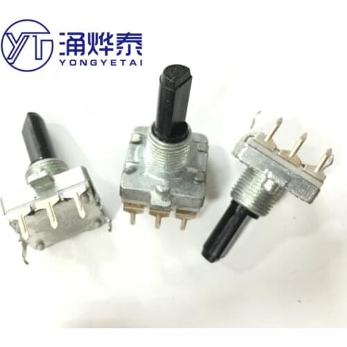 YYT 5PCS EC16 Rotary encoder 24 Number of positioning 24 Pulse length 20MM axis Digital rotary potentiometer
