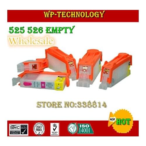 Refill printer cartridges suit for PGI525 CLI526 ,suit for Canon iP4850 MG5150 MG5250 IX6550 MX885,With ARC chips,5 color
