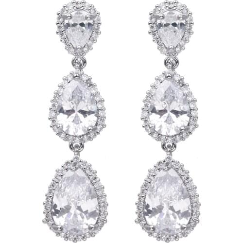 Bettyue New Arrival Long Earring For Female Four Color Choice Delicate Waterdrop Modelling New Trend Party Modern Ornaments